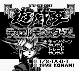 Yu-Gi-Oh! Duel Monsters title screen for GameBoy